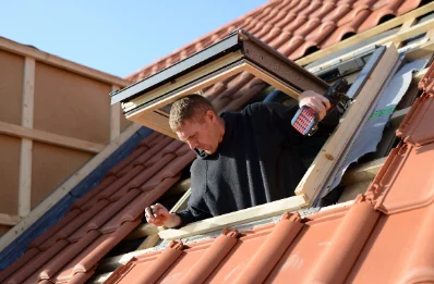 Pose de fenêtres de toit Velux à Stetten